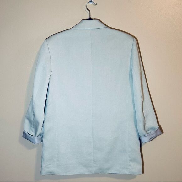 H&M Light Sage Oversized Blazer Size Small - Picture 3 of 7